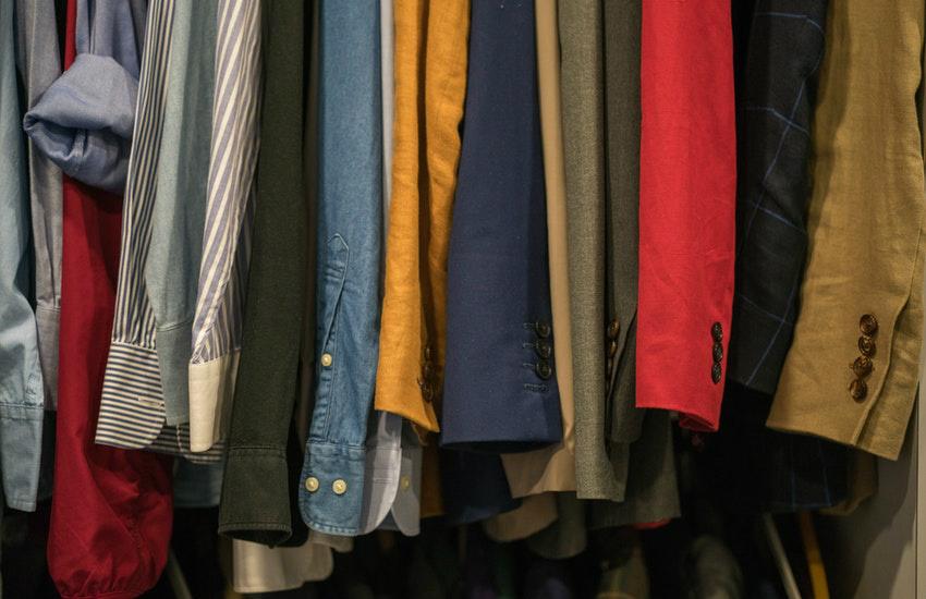 hanging dress shirts