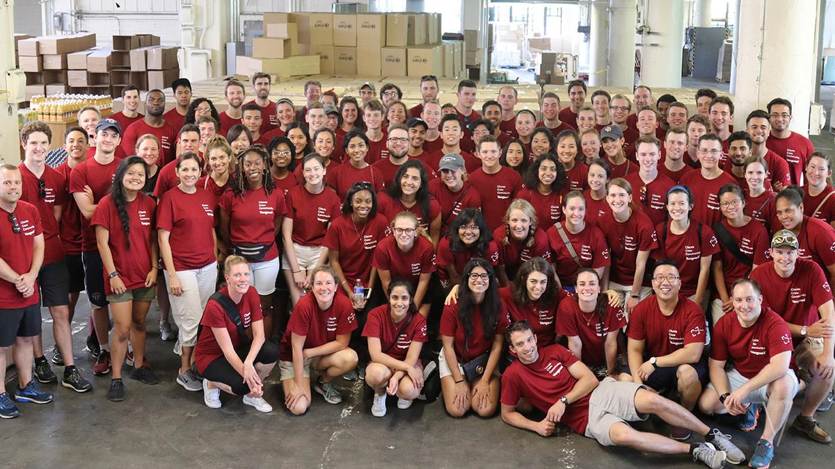 interns posing for a group shot