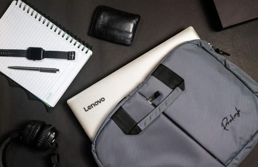 laptop bag with work accessories